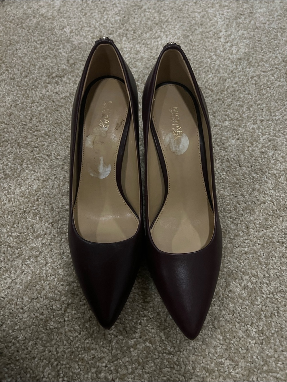 MICHAEL Michael Kors Pointed Toe Pumps - Wine